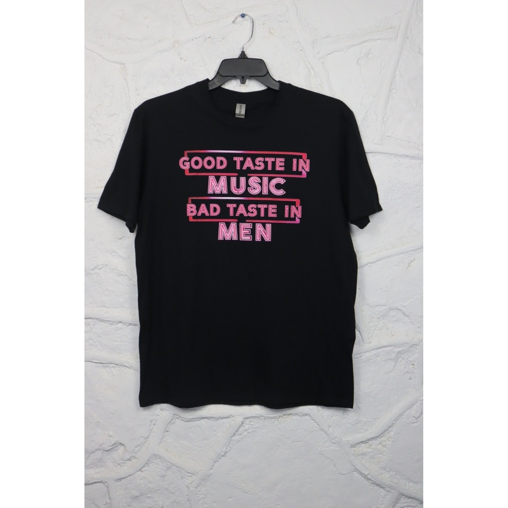 Women's Good Taste In Music, Bad Taste In Men - Black - Size L